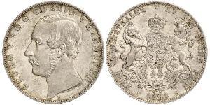2 Thaler Königreich Hannover (1814 - 1866) Silber Georg V. (Hannover) (1819 - 1878)