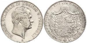 2 Thaler Königreich Preußen (1701-1918) Silber Friedrich Wilhelm IV. (1795 - 1861)