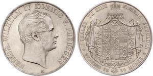 2 Thaler Königreich Preußen (1701-1918) Silber Friedrich Wilhelm IV. (1795 - 1861)
