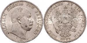 2 Thaler Königreich Preußen (1701-1918) Silber Wilhelm I, German Emperor (1797-1888)