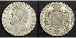 2 Thaler Königreich Sachsen (1806 - 1918) Silber 