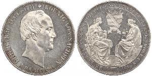 2 Thaler Königreich Sachsen (1806 - 1918) Silber Friedrich August II. (Sachsen)