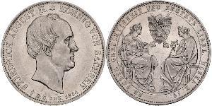 2 Thaler Königreich Sachsen (1806 - 1918) Silber Friedrich August II. (Sachsen)