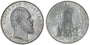 2 Thaler Königreich Württemberg (1806-1918) Silber Karl (Württemberg)