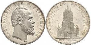 2 Thaler Königreich Württemberg (1806-1918) Silber Karl (Württemberg)