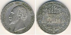 2 Thaler Sachsen-Coburg und Gotha (Herzogtum) (1826-1920) Silber 