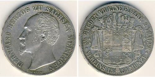 2 Thaler Sachsen-Coburg und Gotha (Herzogtum) (1826-1920) Silber 