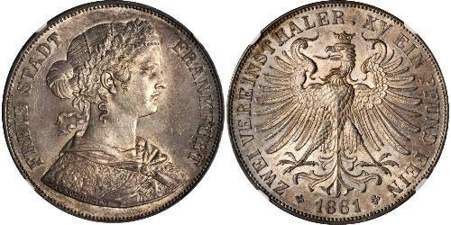 2 Thaler States of Germany Silber 