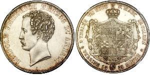2 Thaler Anhalt-Dessau (1603 -1863) Silver Leopold IV, Duke of Anhalt (1794 – 1871)