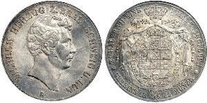 2 Thaler Duchy of Brunswick (1815 - 1918) Silver William, Duke of Brunswick