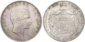 2 Thaler Duchy of Nassau (1806 - 1866) Silver Adolphe, Grand Duke of Luxembourg