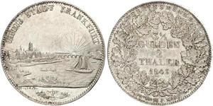 2 Thaler Free City of Frankfurt Silver 