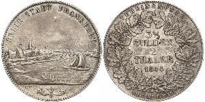 2 Thaler Free City of Frankfurt Silver 