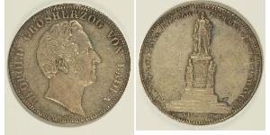 2 Thaler Grand Duchy of Baden (1806-1918) Silver Leopold, Grand Duke of Baden (1790 – 1852)