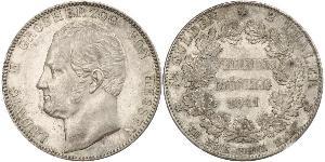 2 Thaler Grand Duchy of Hesse (1806 - 1918) Silver Louis II, Grand Duke of Hesse