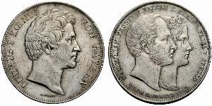2 Thaler Kingdom of Bavaria (1806 - 1918) Silver Ludwig I of Bavaria (1786 – 1868)