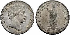 2 Thaler Kingdom of Bavaria (1806 - 1918) Silver Ludwig I of Bavaria (1786 – 1868)