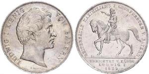 2 Thaler Kingdom of Bavaria (1806 - 1918) Silver Ludwig I of Bavaria (1786 – 1868)