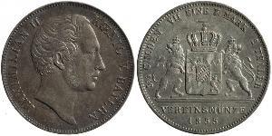 2 Thaler Kingdom of Bavaria (1806 - 1918) Silver Maximilian II of Bavaria (1811 - 1864)