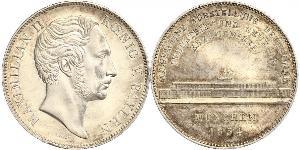 2 Thaler Kingdom of Bavaria (1806 - 1918) Silver Maximilian II of Bavaria (1811 - 1864)