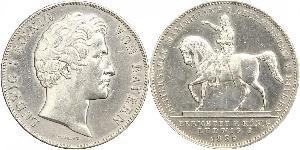 2 Thaler Kingdom of Bavaria (1806 - 1918) Silver Ludwig I of Bavaria (1786 – 1868)