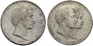 2 Thaler Kingdom of Bavaria (1806 - 1918) Silver Ludwig I of Bavaria (1786 – 1868)
