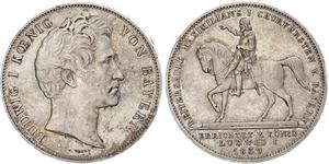 2 Thaler Kingdom of Bavaria (1806 - 1918) Silver Ludwig I of Bavaria (1786 – 1868)
