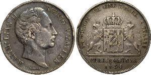 2 Thaler Kingdom of Bavaria (1806 - 1918) Silver Maximilian II of Bavaria (1811 - 1864)