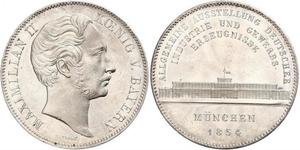 2 Thaler Kingdom of Bavaria (1806 - 1918) Silver Maximilian II of Bavaria (1811 - 1864)