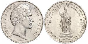 2 Thaler Kingdom of Bavaria (1806 - 1918) Silver Ludwig I of Bavaria (1786 – 1868)