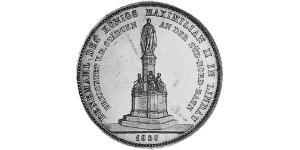 2 Thaler Kingdom of Bavaria (1806 - 1918) Silver Maximilian II of Bavaria (1811 - 1864)