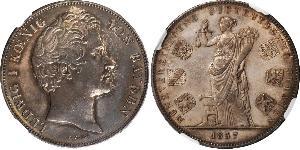 2 Thaler Kingdom of Bavaria (1806 - 1918) Silver Ludwig I of Bavaria (1786 – 1868)