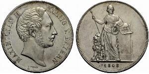 2 Thaler Kingdom of Bavaria (1806 - 1918) Silver Maximilian II of Bavaria (1811 - 1864)