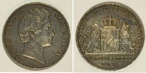 2 Thaler Kingdom of Bavaria (1806 - 1918) Silver Ludwig I of Bavaria (1786 – 1868)