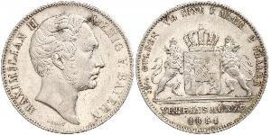 2 Thaler Kingdom of Bavaria (1806 - 1918) Silver Maximilian II of Bavaria (1811 - 1864)
