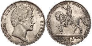2 Thaler Kingdom of Bavaria (1806 - 1918) Silver Ludwig I of Bavaria (1786 – 1868)