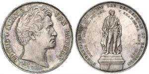 2 Thaler Kingdom of Bavaria (1806 - 1918) Silver Ludwig I of Bavaria (1786 – 1868)