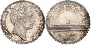 2 Thaler Kingdom of Bavaria (1806 - 1918) Silver Maximilian II of Bavaria (1811 - 1864)