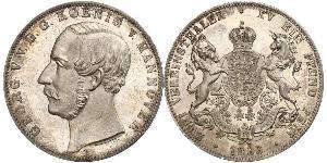 2 Thaler Kingdom of Hanover (1814 - 1866) Silver George V of Hanover (1819 - 1878)