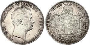 2 Thaler Kingdom of Prussia (1701-1918) Silver Frederick William IV of Prussia (1795 - 1861)