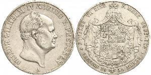 2 Thaler Kingdom of Prussia (1701-1918) Silver Frederick William IV of Prussia (1795 - 1861)