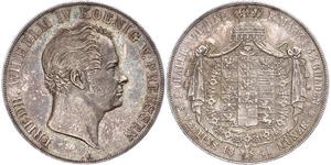2 Thaler Kingdom of Prussia (1701-1918) Silver Frederick William IV of Prussia (1795 - 1861)
