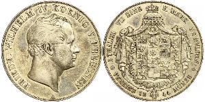 2 Thaler Kingdom of Prussia (1701-1918) Silver Frederick William IV of Prussia (1795 - 1861)