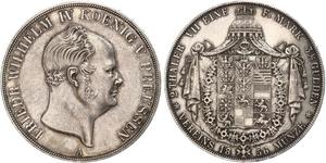 2 Thaler Kingdom of Prussia (1701-1918) Silver Frederick William IV of Prussia (1795 - 1861)
