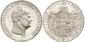 2 Thaler Kingdom of Prussia (1701-1918) Silver Frederick William IV of Prussia (1795 - 1861)
