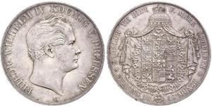2 Thaler Kingdom of Prussia (1701-1918) Silver Frederick William IV of Prussia (1795 - 1861)