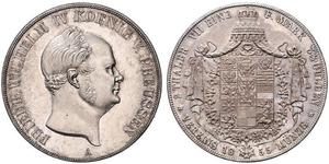 2 Thaler Kingdom of Prussia (1701-1918) Silver Frederick William IV of Prussia (1795 - 1861)