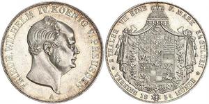 2 Thaler Kingdom of Prussia (1701-1918) Silver Frederick William IV of Prussia (1795 - 1861)