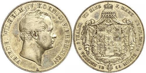 2 Thaler Kingdom of Prussia (1701-1918) Silver Frederick William IV of Prussia (1795 - 1861)
