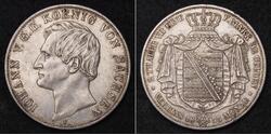 2 Thaler Kingdom of Saxony (1806 - 1918) Silver 